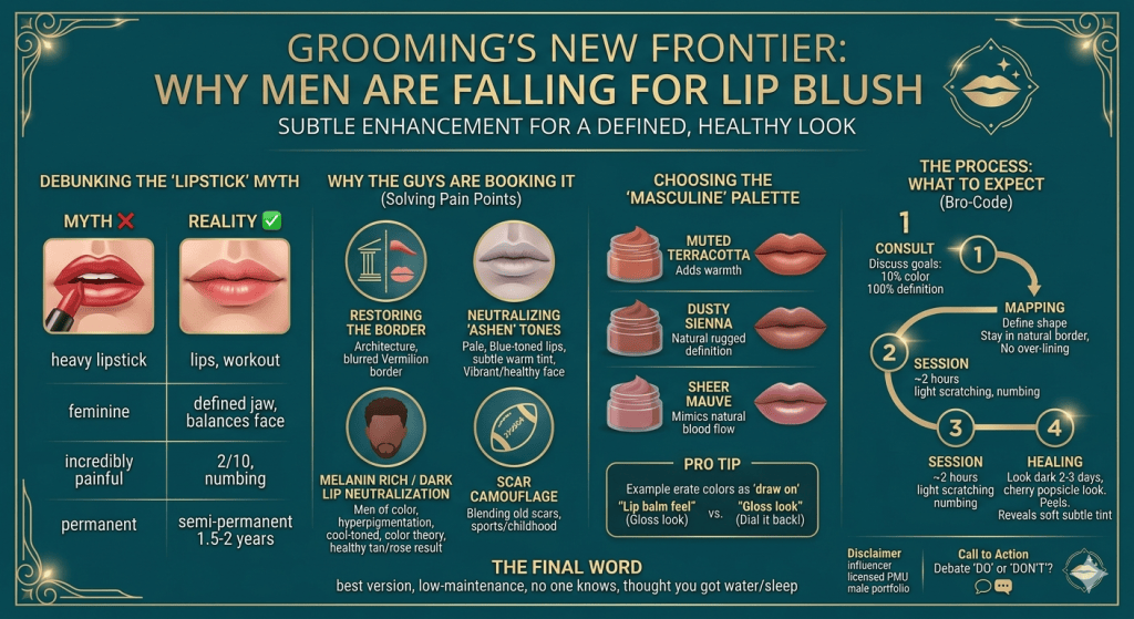 Grooming's New Frontier: Why Men are Falling for Lip Blush - Soy Ambar ...